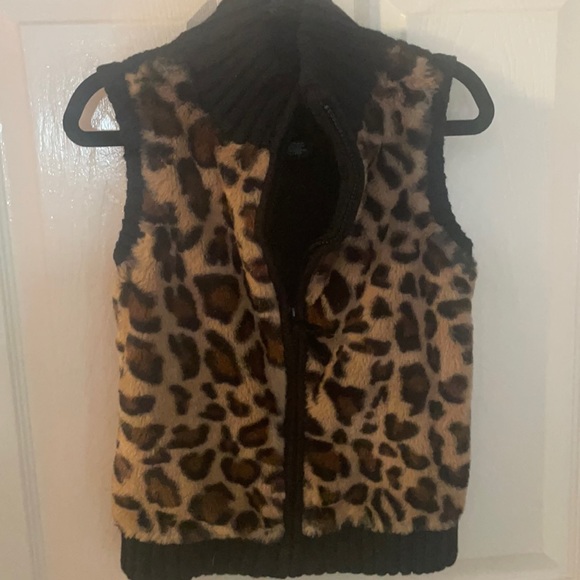 Leopard fur kids vest - Picture 1 of 3